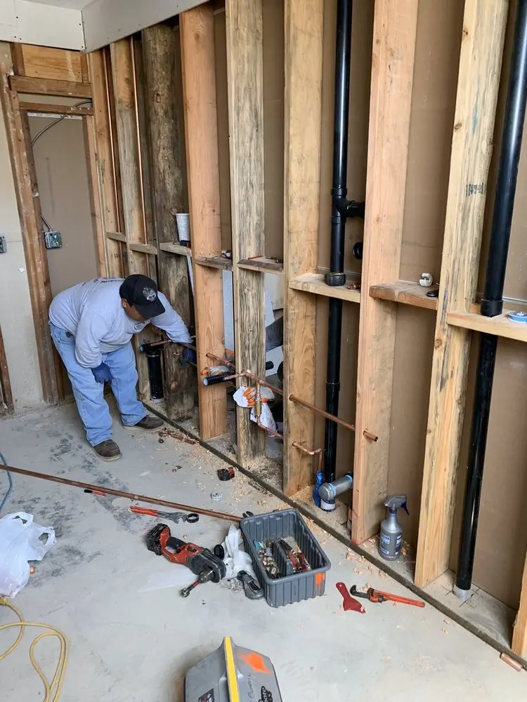 Commercial rough-in plumbing for Trenchless Sewer Repair in Camp Dallas